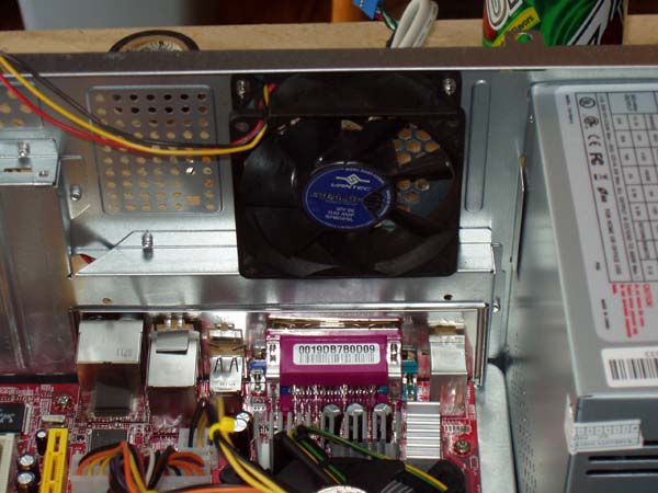 Installed Case Fan