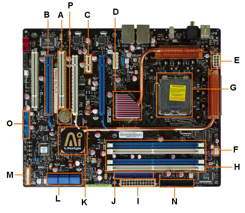 motherboard diagram delineation