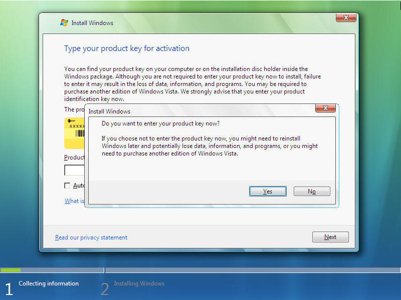 Install Windows Vista Screen 4
