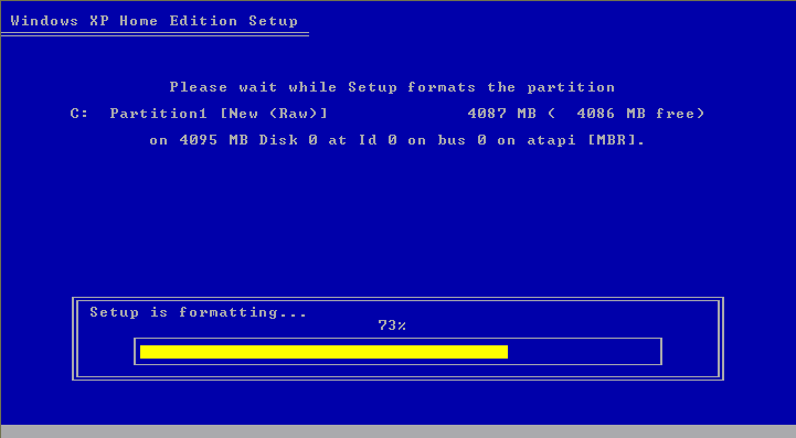 Install Windows XP Screen 11