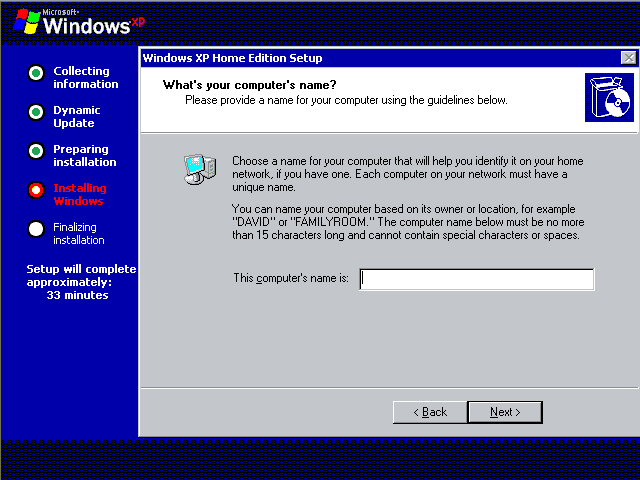 Install Windows XP Screen 20